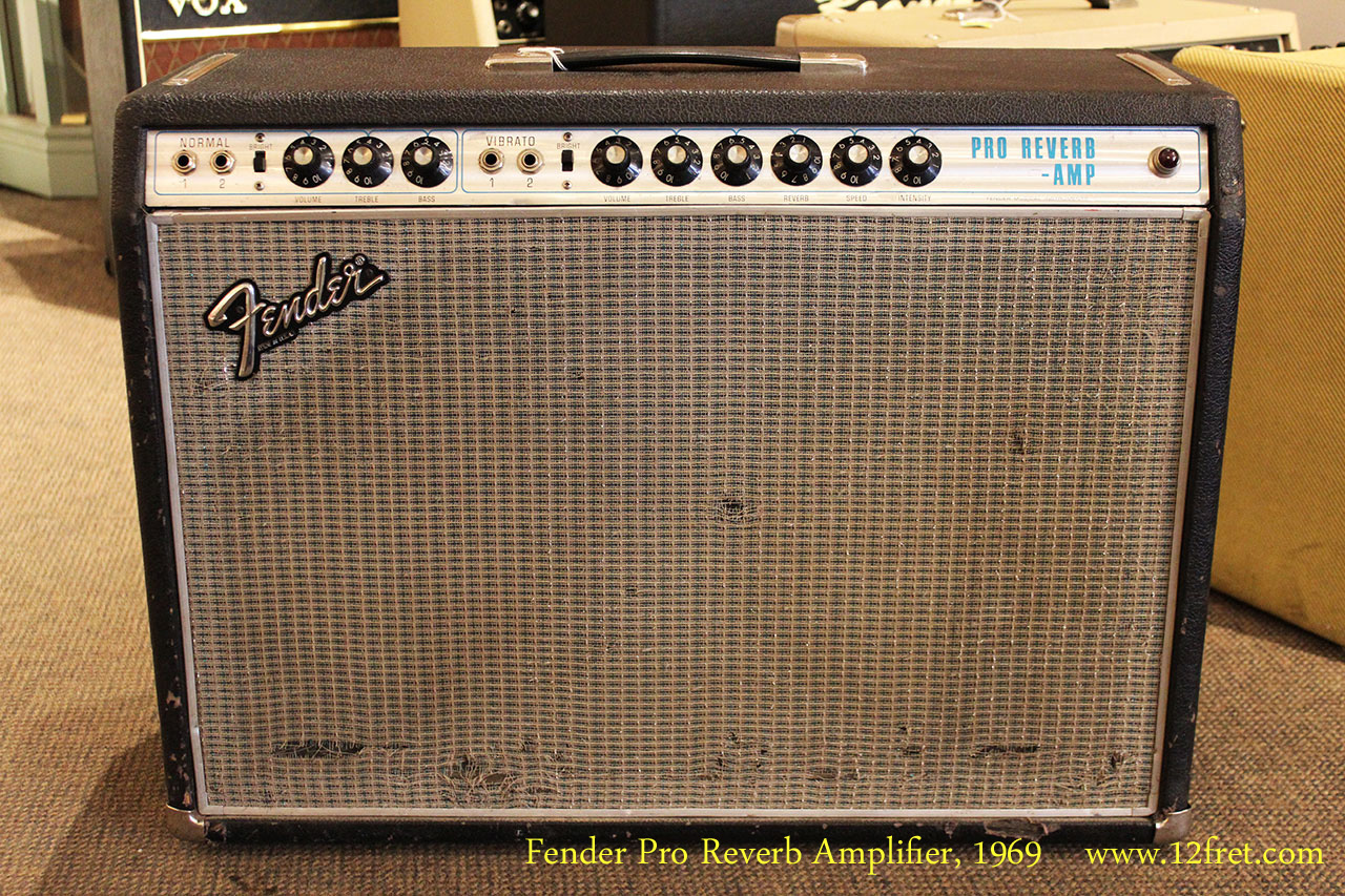 Fender Pro Reverb Amplifier, 1969 Full Front View