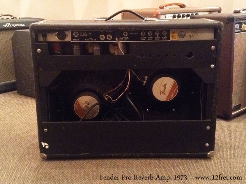 Fender Pro Reverb Amp, 1973 Full Rear View