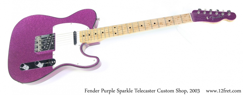 Fender Purple Sparkle Telecaster Custom Shop, 2003 Full Front View