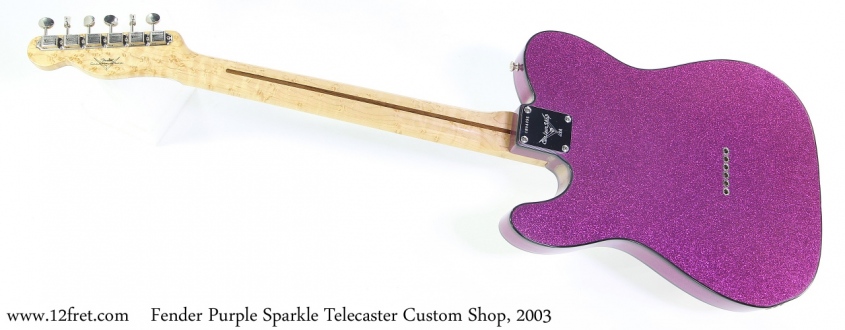 Fender Purple Sparkle Telecaster Custom Shop, 2003 Full Rear View