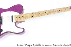 Fender Purple Sparkle Telecaster Custom Shop, 2003 Full Front View