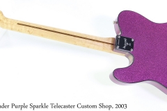 Fender Purple Sparkle Telecaster Custom Shop, 2003 Full Rear View