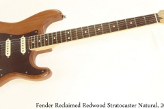 Fender Reclaimed Redwood Stratocaster Natural, 2014 Full Front View