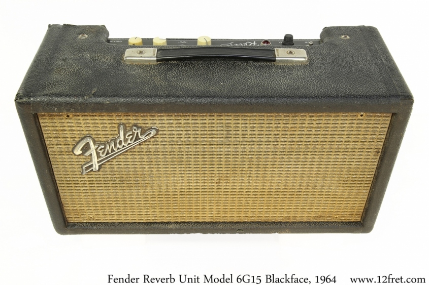Fender Reverb Unit Model 6G15 Blackface, 1964 Full Rear View