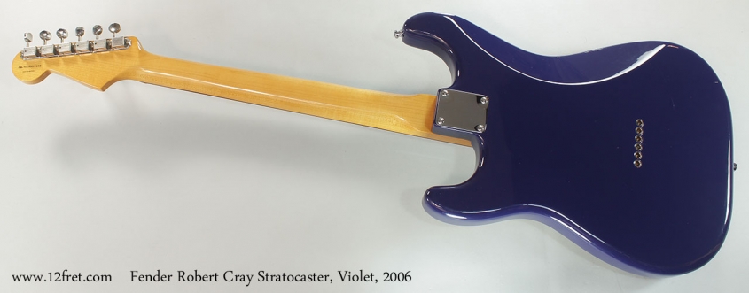 Fender Robert Cray Stratocaster, Violet, 2006 Full Rear View