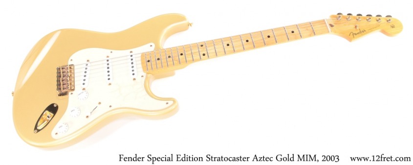 Fender Special Edition Stratocaster Aztec Gold MIM, 2003 Full Front View