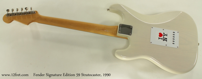 Fender Signature Edition 59 Strat full rear view