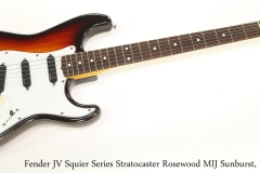 Fender JV Squier Series Stratocaster Rosewood MIJ Sunburst, 1982  Full Front View