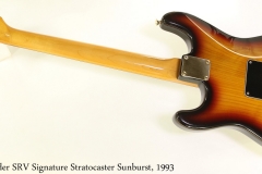 Fender SRV Signature Stratocaster Sunburst, 1993 Full Rear View