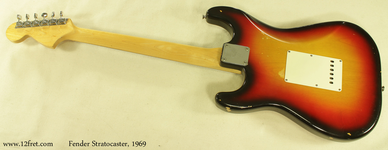 Fender Stratocaster Sunburst 1969 full rear view