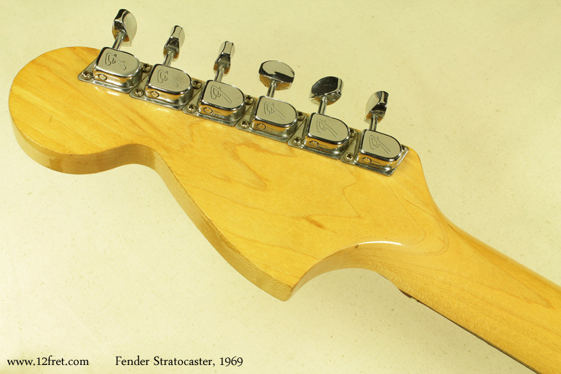 Fender Stratocaster Sunburst 1969 head rear