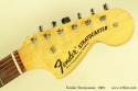 Fender Stratocaster Sunburst 1969 head front