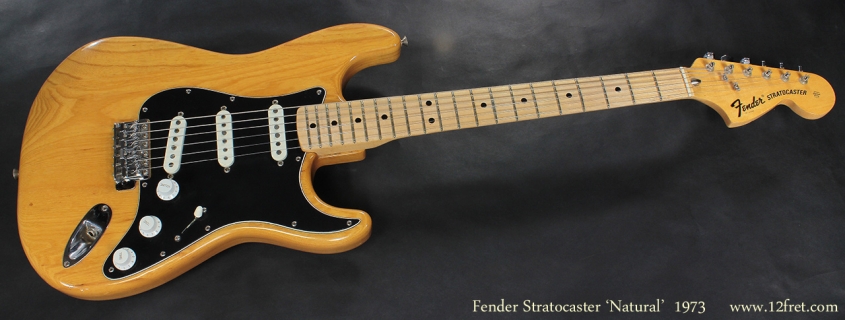Fender Stratocaster Natural 1973 full front view