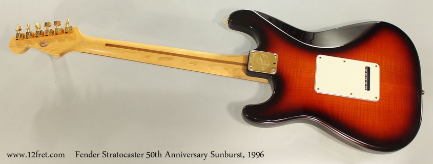 Fender Stratocaster 50th Anniversary Sunburst, 1996 Full Rear View