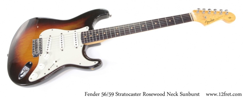 Fender 56/59 Stratocaster Rosewood Neck Sunburst Full Front View