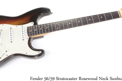 Fender 56/59 Stratocaster Rosewood Neck Sunburst Full Front View