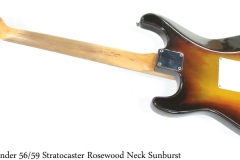 Fender 56/59 Stratocaster Rosewood Neck Sunburst Full Rear View