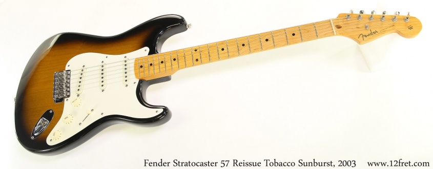 Fender Stratocaster 57 Reissue Tobacco Sunburst, 2003 Full Front View