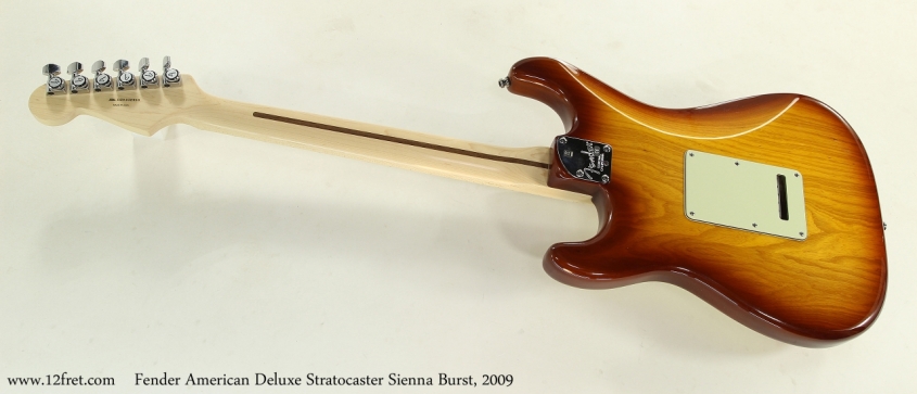 Fender American Deluxe Stratocaster Sienna Burst, 2009  Full Rear View