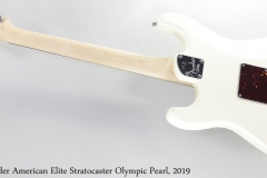 Fender American Elite Stratocaster Olympic Pearl, 2019 Full Rear View