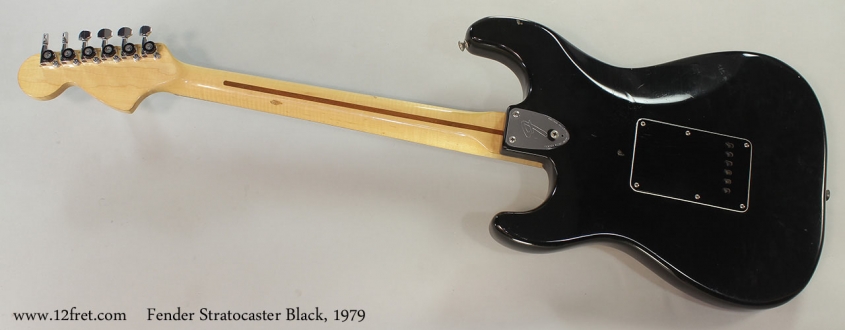 Fender Stratocaster Black, 1979 Full Rear VIew