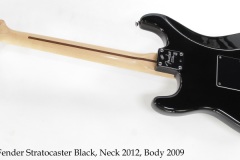 Fender Stratocaster Black, Neck 2012, Body 2009 Full Rear View