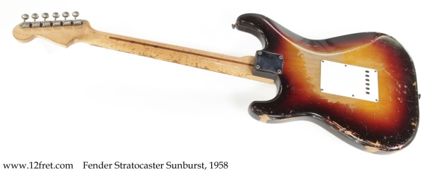 Fender Stratocaster Sunburst, 1958 Full Rear View