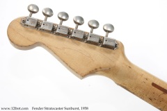 Fender Stratocaster Sunburst, 1958 Head Rear View