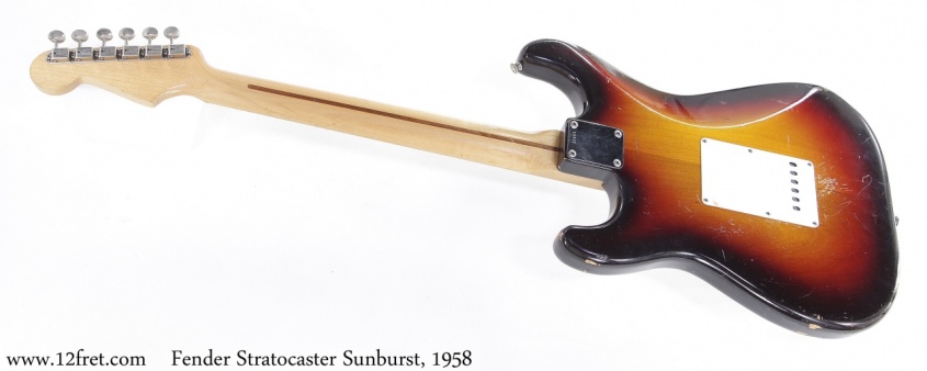 Fender Stratocaster Sunburst, 1958 Full Rear View