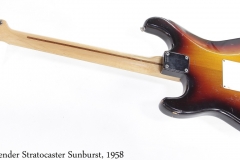 Fender Stratocaster Sunburst, 1958 Full Rear View