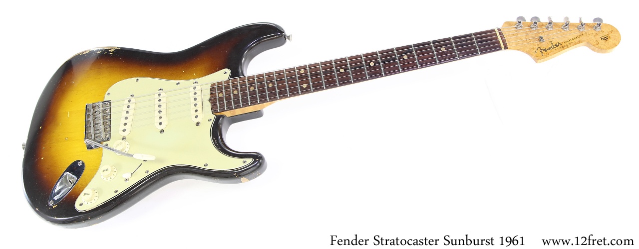 Fender 1961 Sunburst Full Rear View www.12fret.com