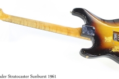 Fender Stratocaster 1961 Sunburst Full Rear View