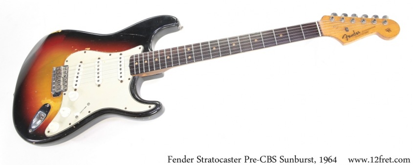 Fender Stratocaster Pre-CBS Sunburst, 1964 Full Front View