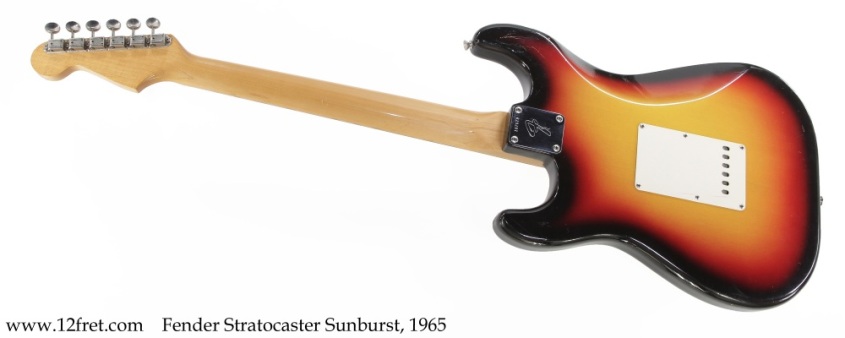 Fender Stratocaster Sunburst, 1965 Full Rear View