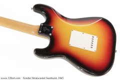 Fender Stratocaster Sunburst, 1965 Back View