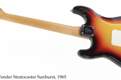 Fender Stratocaster Sunburst, 1965 Full Rear View