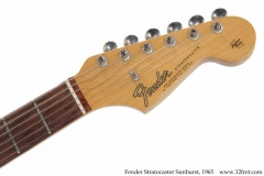 Fender Stratocaster Sunburst, 1965 Head Front View