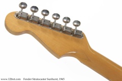 Fender Stratocaster Sunburst, 1965 Head Rear View