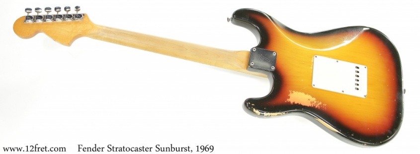 Fender Stratocaster Sunburst, 1969 Full Rear View