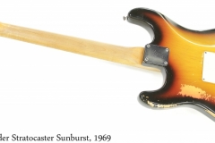 Fender Stratocaster Sunburst, 1969 Full Rear View