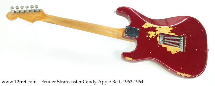 Fender Stratocaster Candy Apple Red, 1962-1964 Full Rear View