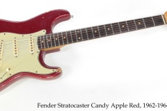 Fender Stratocaster Candy Apple Red, 1962-1964 Full Front View