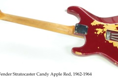 Fender Stratocaster Candy Apple Red, 1962-1964 Full Rear View