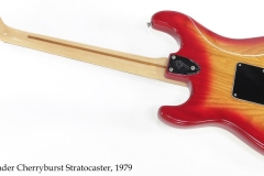 Fender Cherryburst Stratocaster, 1979 Full Rear View