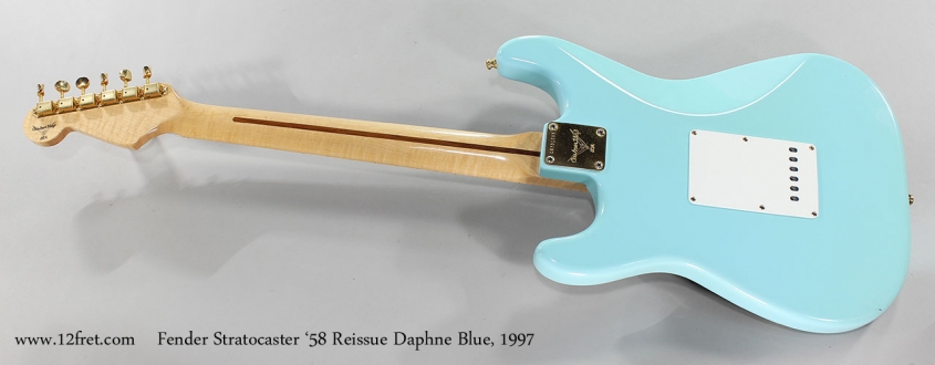 Fender Stratocaster '58 Reissue Daphne Blue, 1997 Full Rear View
