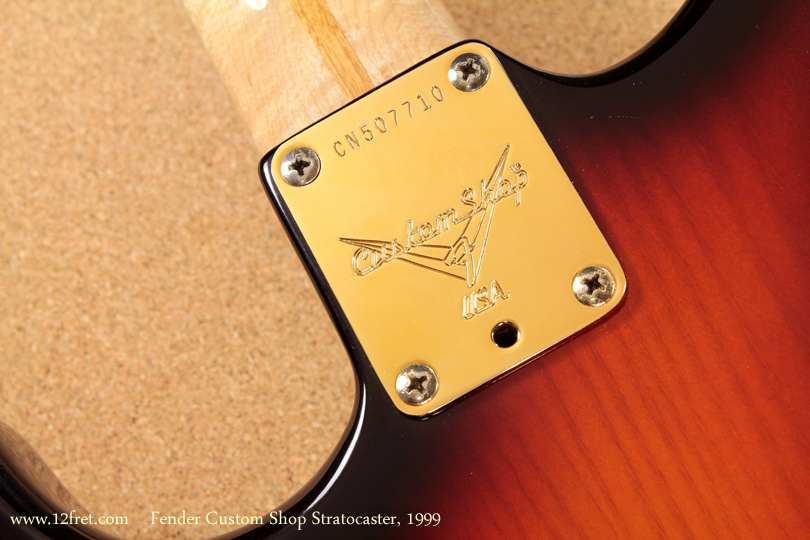 Fender Custom Shop Stratocaster 1995 serial plate