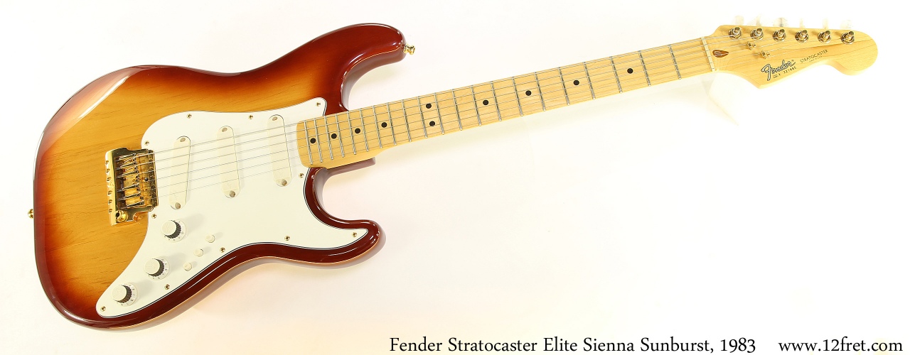 Fender Stratocaster Elite Sienna Sunburst, 1983 Full Front View