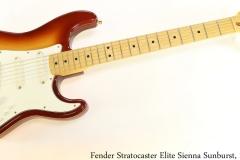 Fender Stratocaster Elite Sienna Sunburst, 1983 Full Front View