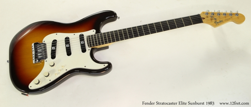 Fender Stratocaster Elite Sunburst 1983   Full Front View