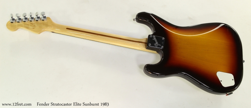 Fender Stratocaster Elite Sunburst 1983  Full Rear View